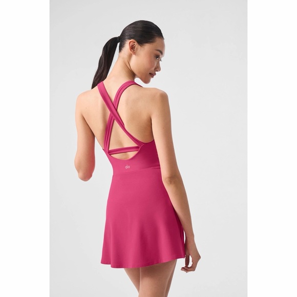 ALO Yoga Dresses & Skirts - NWT Alo Yoga Alosoft Backspin Dress - Pink Summer Crush